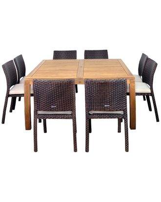 Amazonia Teak Teak Georgia 9Pc Dining Set