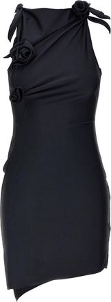 Coperni Fitted Mini Dress With Faux-Flower Detailing