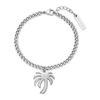 Palm Angels Marchio bedelarmband - Heren - Accessoires - Grijs - Maat: ONE Size