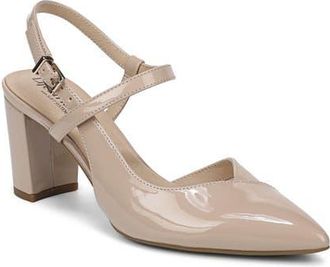 Life Stride Raelynn Slingback Half dOrsay Pointed Toe Pump in Taupe at Nordstrom, Size 8.5