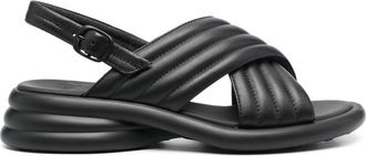 Camper Spiro cross-strap sandals - women - Leather - 36 - Black