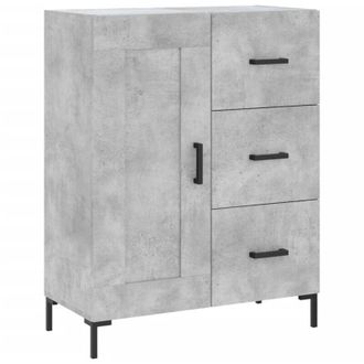 vidaXL Credenza Grigio Cemento 69,5x34x90 cm in Legno Multistrato - Vidaxl