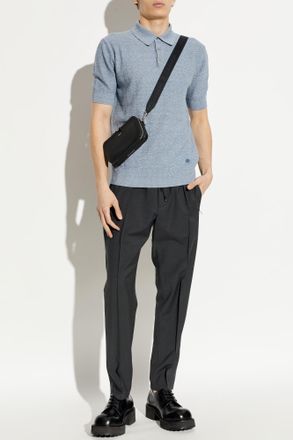 Dolce & Gabbana Polo With Logo, Mens, Blue