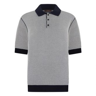 Slowear Polo Shirts, male, Gray, Size: XL Contrast Polo Shirt