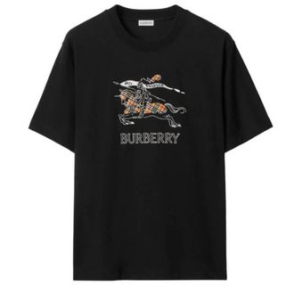 Burberry Knight Sketch Cotton T-shirt, Size Medium
