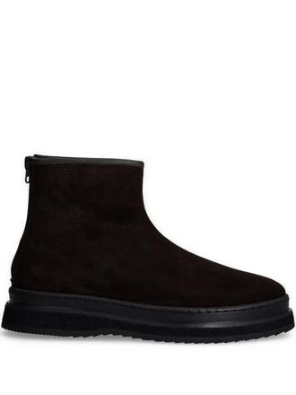 GANT leather boots - men - Fabric/Calf Suede/Rubber - 46 - Brown