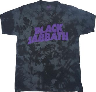 Black Sabbath T Shirt Classic Band Logo Official Dip Dye on Black Unisex XL