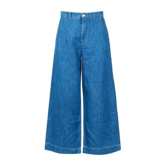 Max Mara Dames, Jeans, Blauw, Maat: XS Katoen