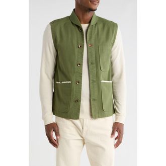 Imperfects Organic Cotton Canvas Shepherds Vest in Fatigue at Nordstrom Rack, Size Xx-Large