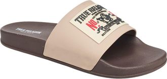 True Religion Kendrick Logo Slide in Brown at Nordstrom, Size 11