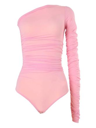 Wolford Body met asymmetrische hals - Roze