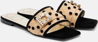 Roger Vivier Sandalias Tr&egrave;s Vivier con lunares y ante