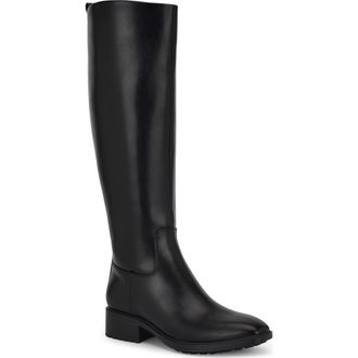 Nine West Barile Knee High Boot in Black 003 at Nordstrom, Size 8.5