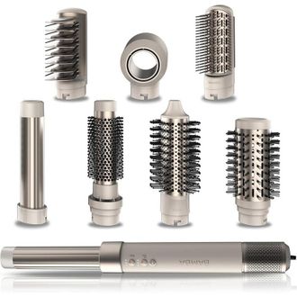 Cecotec Spazzola per capelli con aria calda Bamba CeramicCare AirGlam Champagne di Cecotec