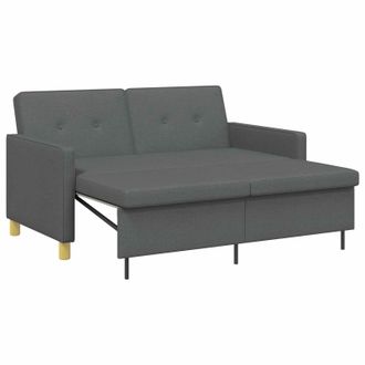 vidaXL Sof&aacute; Cama Desplegable Gris Oscuro Tela Vidaxl