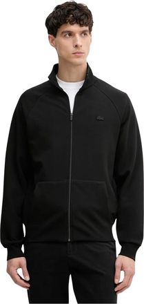 Lacoste Sudadera con cremallera de punto doble - Sweatshirts & Hoodies - Hombre - Negro - 3XL