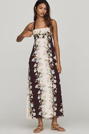 Saylor Danni Square-Neck Midi Dress