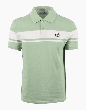 Sergio Tacchini Mens SERGIO TACCHINI YOUNG LINE POLO QUIET GREEN/GARDENIA - Size: 40