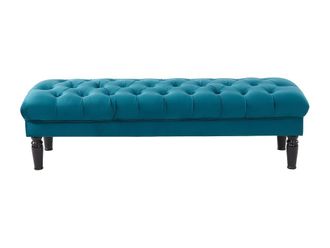 VENTE-UNIQUE.COM Banco rinaldo - terciopelo azulwordwrap{70}}