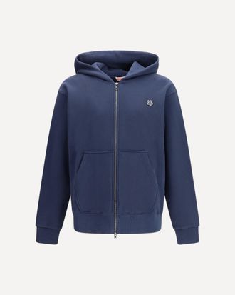 Kenzo Boke Flower embroidered zip Hoodie Male XL