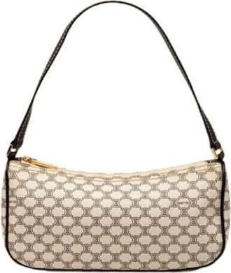 Celine Pre-owned Shoulder Bags, female, White, Size: ONE SIZE Pre-owned Macadam Handbag