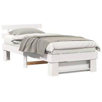 Berkfield Home Traditional White 90 x 200 cm Solid pine wood