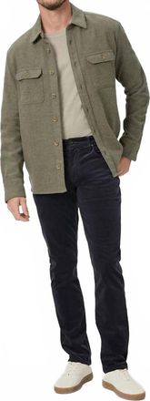 Paige Lennox Corduroy Pants In Deep Anchor