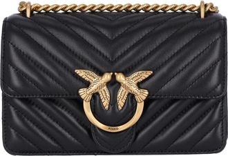 Pinko Structured Black Bag With Versatile Carrying Options