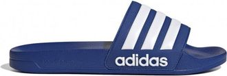 adidas Adilette Shower with Lettering Sandalen - Unisex | blau