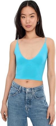 Free People Round Two Skinny Strap Womens Clothing Tropical Blue : L-XL (US Womens 14-16), Elastane/Nylon