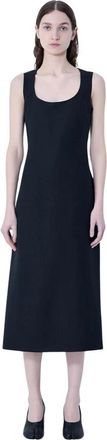 Jacquemus La Robe Tablier Midi Jurk - Dames - Casual kleedjes - Zwart - S - Kleedjes