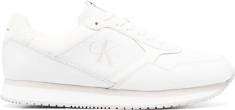 Calvin Klein Jeans lace-up low-top sneakers - men - Fabric/Calf Leather/Rubber - 45 - White