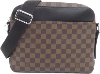 Louis Vuitton Damier Canvas Ebene Coated Canvas Shoulder Bag (Pre-Owned)