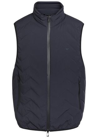 Emporio Armani Water-repellent Padded Stretch-nylon Gilet - Navy - 52 (UK42 / XL)