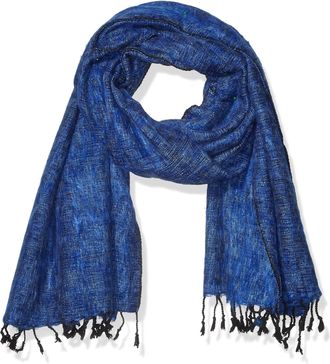 Cool Trade Winds Scarf / Wrap - Blue / Light Blue - 100% Fair Trade Yak Cotton Shawl