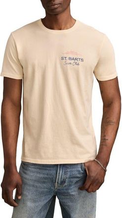 Lucky Brand St. Barts Swim Club Cotton Graphic T-Shirt in Novelle Peach at Nordstrom, Size Xx-Large