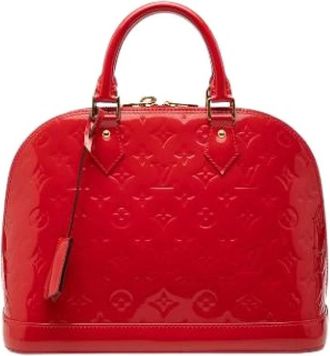 Louis Vuitton Pre-owned Alma PM - Dames - Vintage Handtas - Rood - ONE Size - Leer - Vintage
