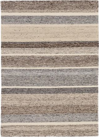 THEKO Alfombra natural tejida a mano beige 140x200 cm