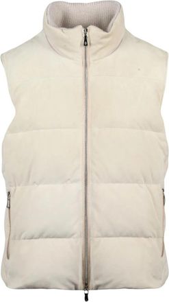 Eleventy Smanicato Vest - Dames - Bodywarmers - Beige - L - Leer - Jassen
