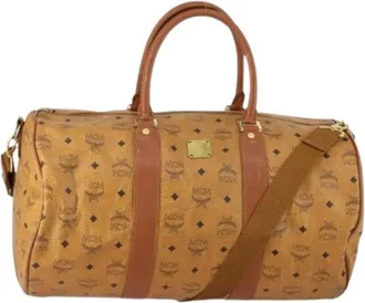 MCM Pre-owned Weekend Bags, female, Brown, Size: ONE SIZE Pre-owned Weekend Bag