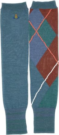 Vivienne Westwood Accessoires, Dames, Veelkleurig, ONE Size, Katoen, Argyle Arm Warmers