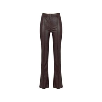 Elisabetta Franchi Pantalones Anchos - Trousers - Mujer - Marr&oacute;n - L