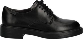 Camper Dean Veterschoen - Dames - Veterschoenen - Zwart - 38 EU - Leer - Schoenen