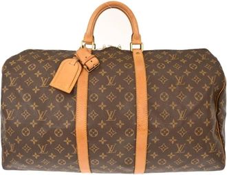 Louis Vuitton Pre-owned Weekend Bags, female, Brown, Size: ONE SIZE Pre-owned Keepall Travel Bag