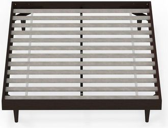 Comfort Pointe Sachse Queen Solid Wood Platform Bed Frame Walnut