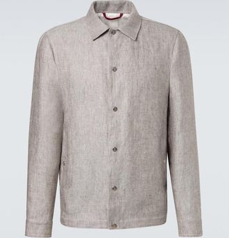 Brunello Cucinelli Hemp and linen overshirt