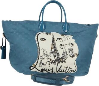 Louis Vuitton Pre-owned Tote Bags, female, Blue, Size: ONE SIZE Pre-owned Cabas Nouvelle Vague Tote