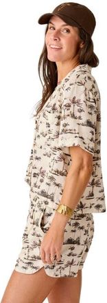 Carve Designs Luca Linen Shirt in Toile at Nordstrom, Size Small