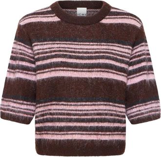 Ichi Maglia Girocollo - - Knitwear - Donna - Marrone - S