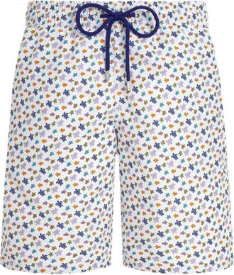 Vilebrequin Long Swim Shorts Micro Ronde des Tortues - Heren - Strandmode - Veelkleurig - L - Badmode